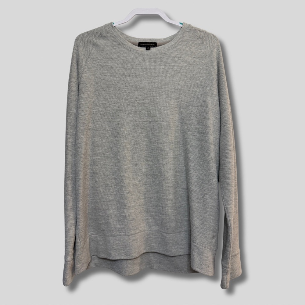 Banana Republic Light Gray Men's Crewneck Sweater